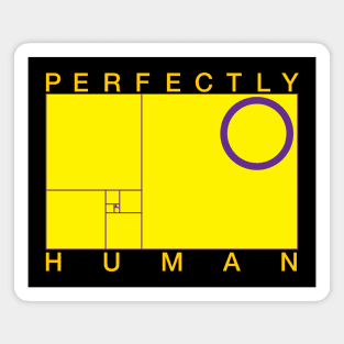 Perfectly Human - Intersex Pride Flag Magnet